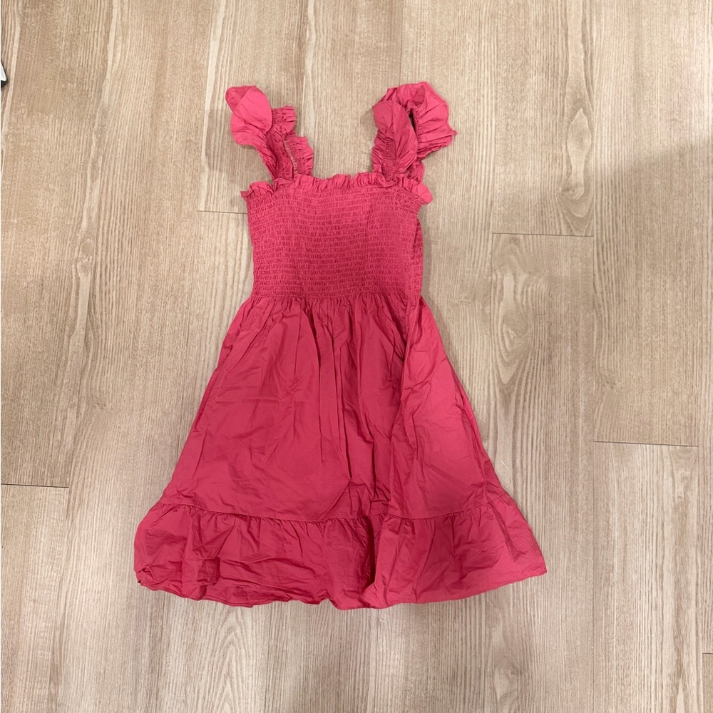 Hill House Fuchsia Ruffle Dress
